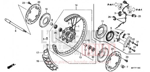 ROUE AVANT XL700VA8 de 2008